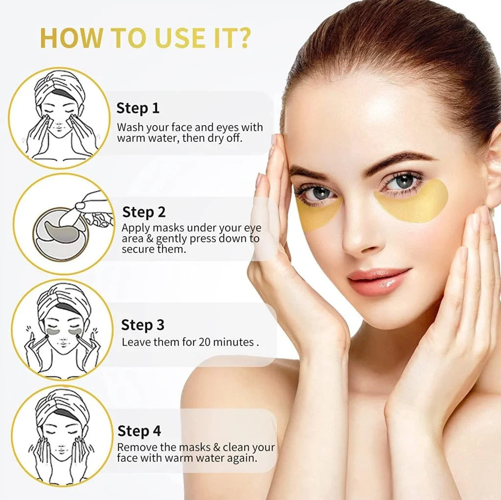 24K Gold Under Eye Patches