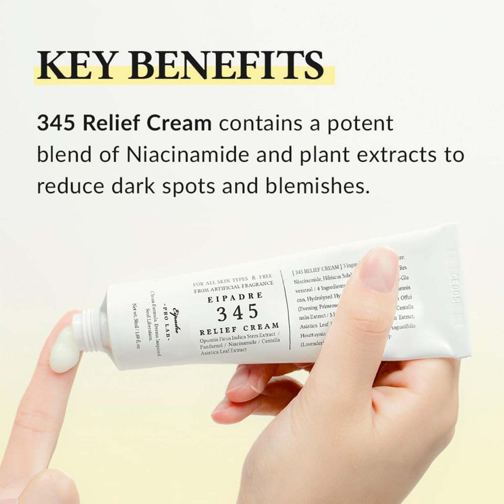 345 Relief Cream Face Moisturiser Beauty Products