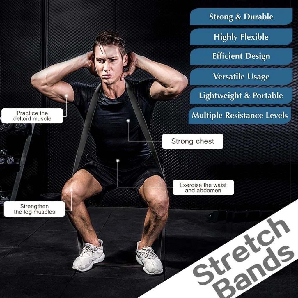 Black Heavy Resistance Pull Up Band