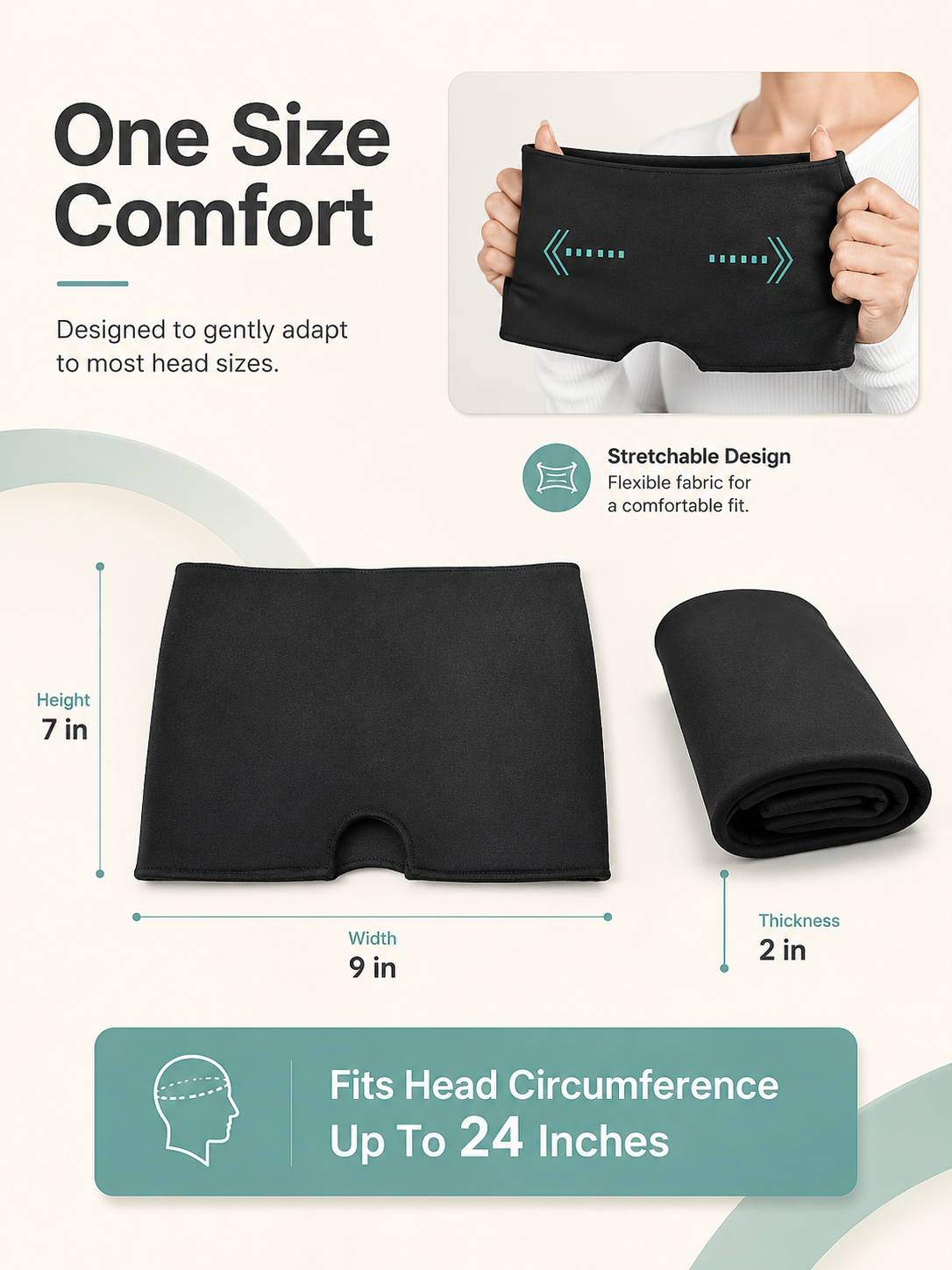 Buddhaji™ Headache Relief Cap | Cooling & Heating Therapy Wrap