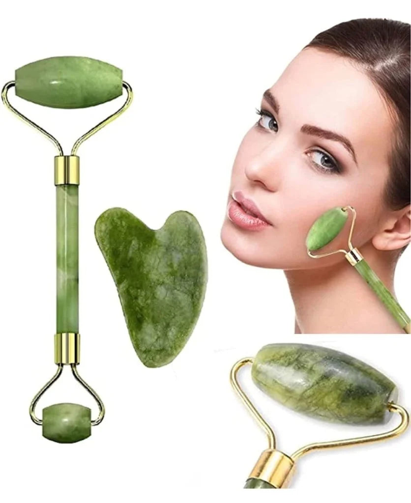 Jade Roller 2 Marble Face Massager
