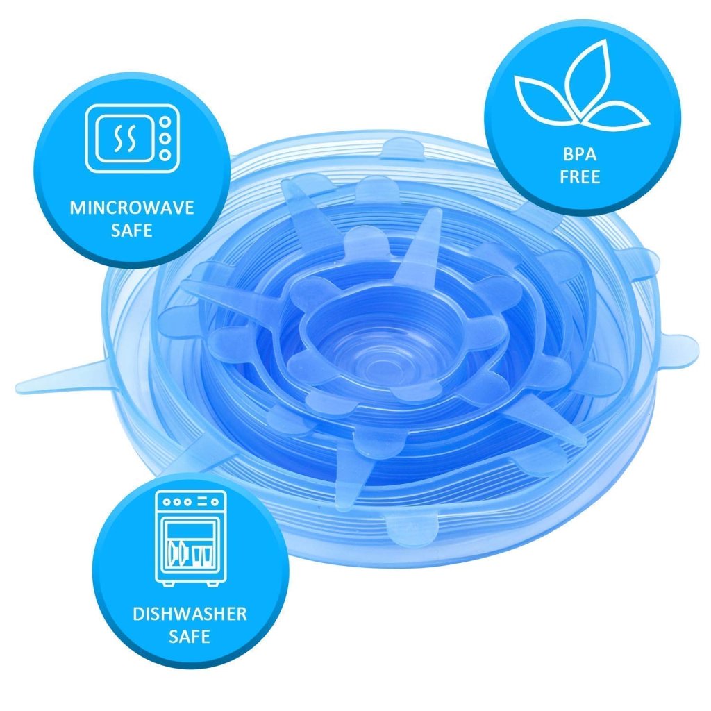 6 Pcs Silicone Lid Cover Silicon Lids