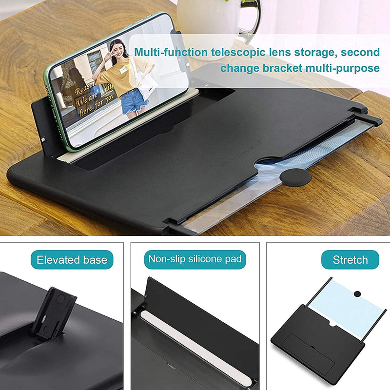 Phone Screen Expander - 3D Video Amplifier 8 Inch