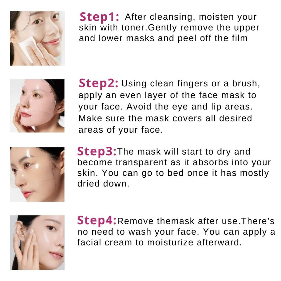 Bio-Collagen Face Mask - 4 Face Masks