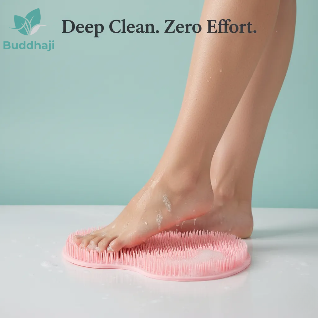 Foot Shower Scrubber Massager Mat Bathroom Accessories