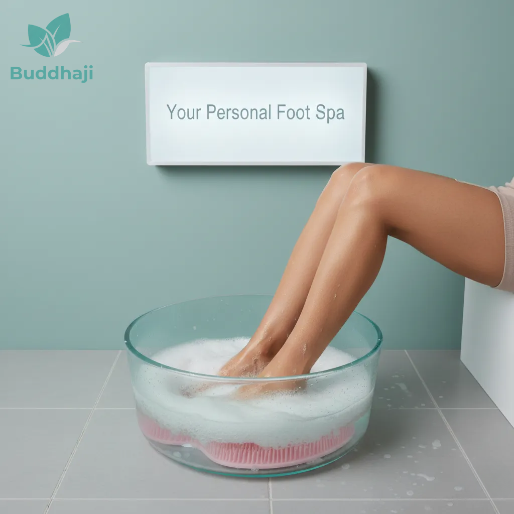 Foot Shower Scrubber Massager Mat Bathroom Accessories