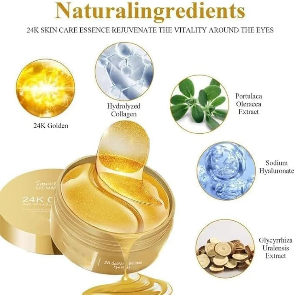 24K Gold Under Eye Patches