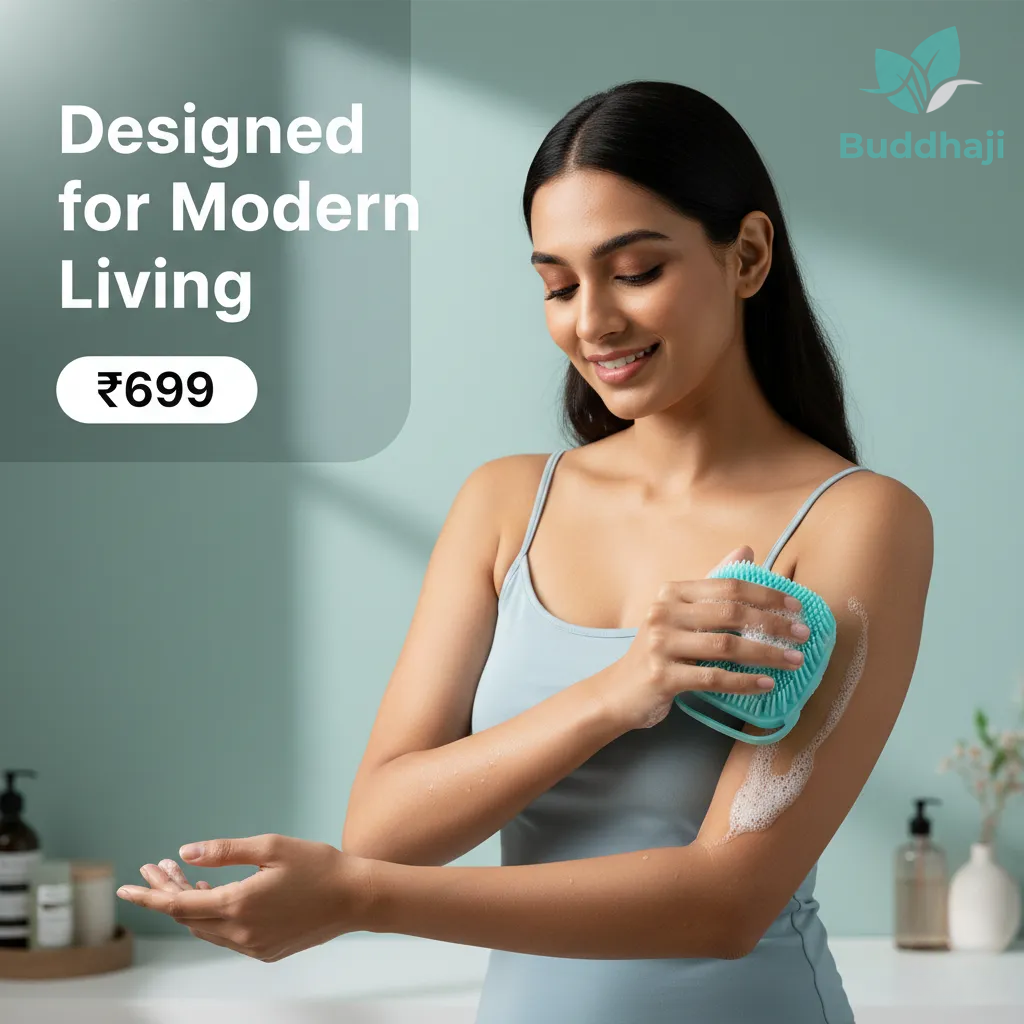 Silicone Shower Bath Brush with Dispenser Bathroom Accessories