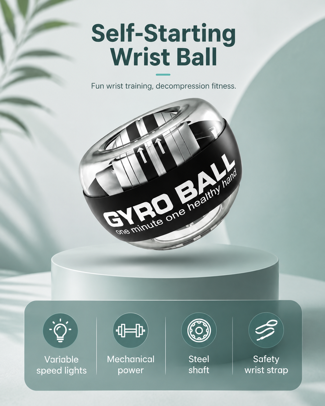 Buddhaji Gyro Ball Wrist Strengthener
