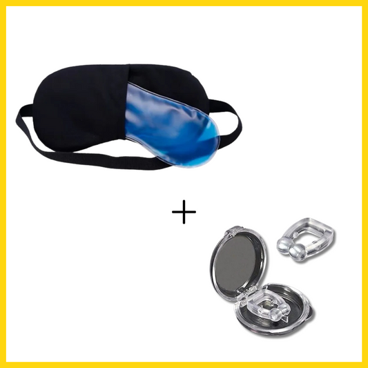 Cooling Gel Eye Mask and Free Snore Clip