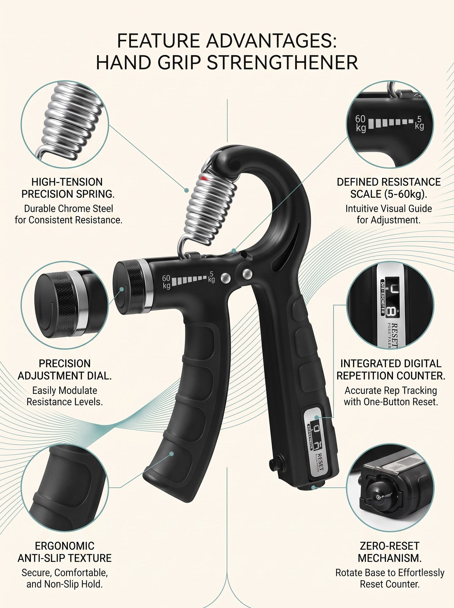 Buddhaji Adjustable Hand Gripper