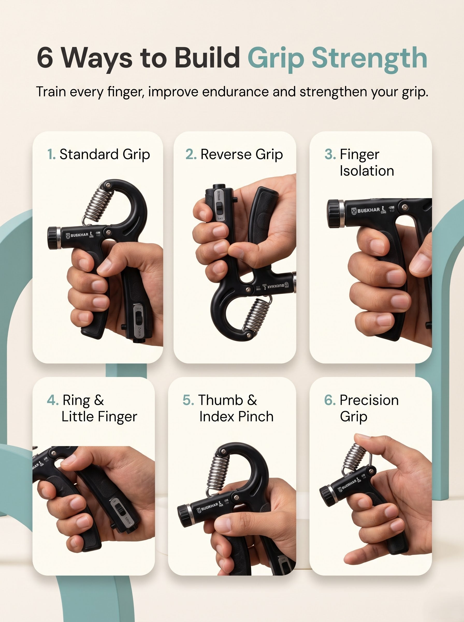Buddhaji Adjustable Hand Gripper
