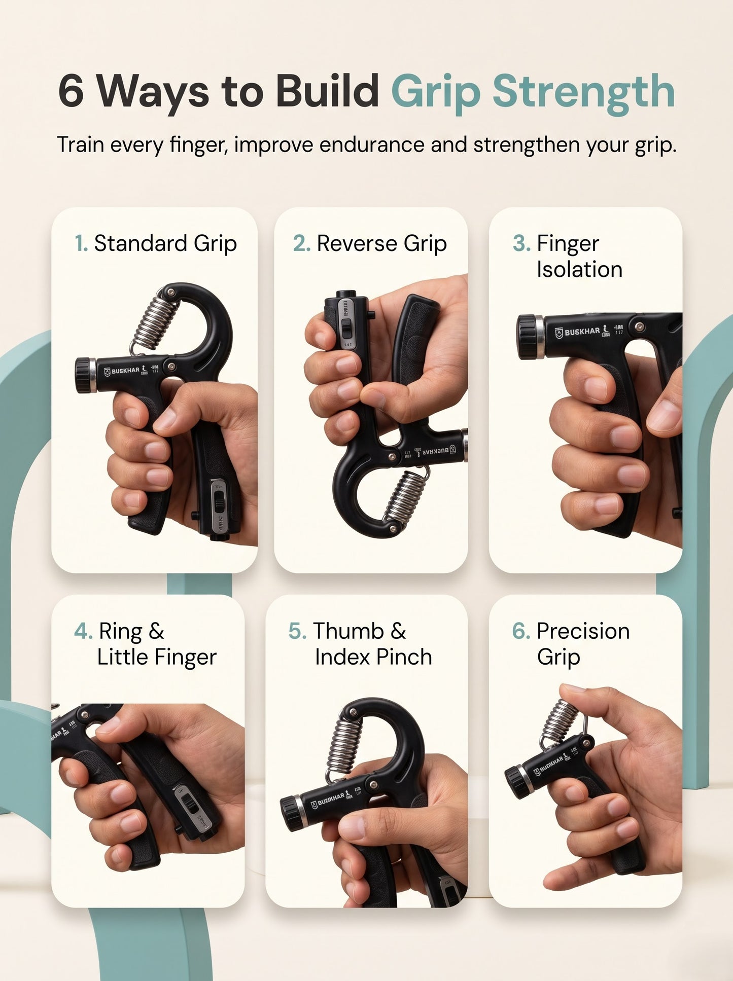 Buddhaji Adjustable Hand Gripper