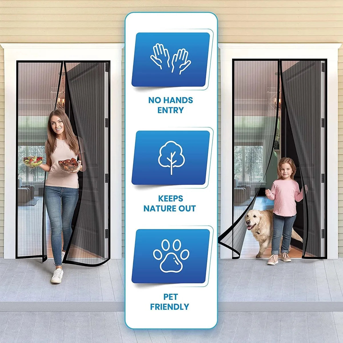 Magnetic Anti-Mosquito Door Curtains