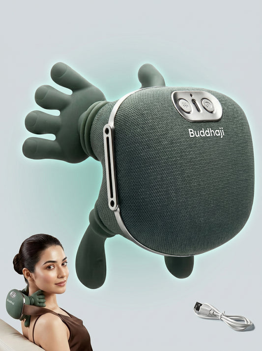 Buddhaji ReliefPro™ 4D Smart Neck Massager with Heat Therapy & Deep Tissue Massage
